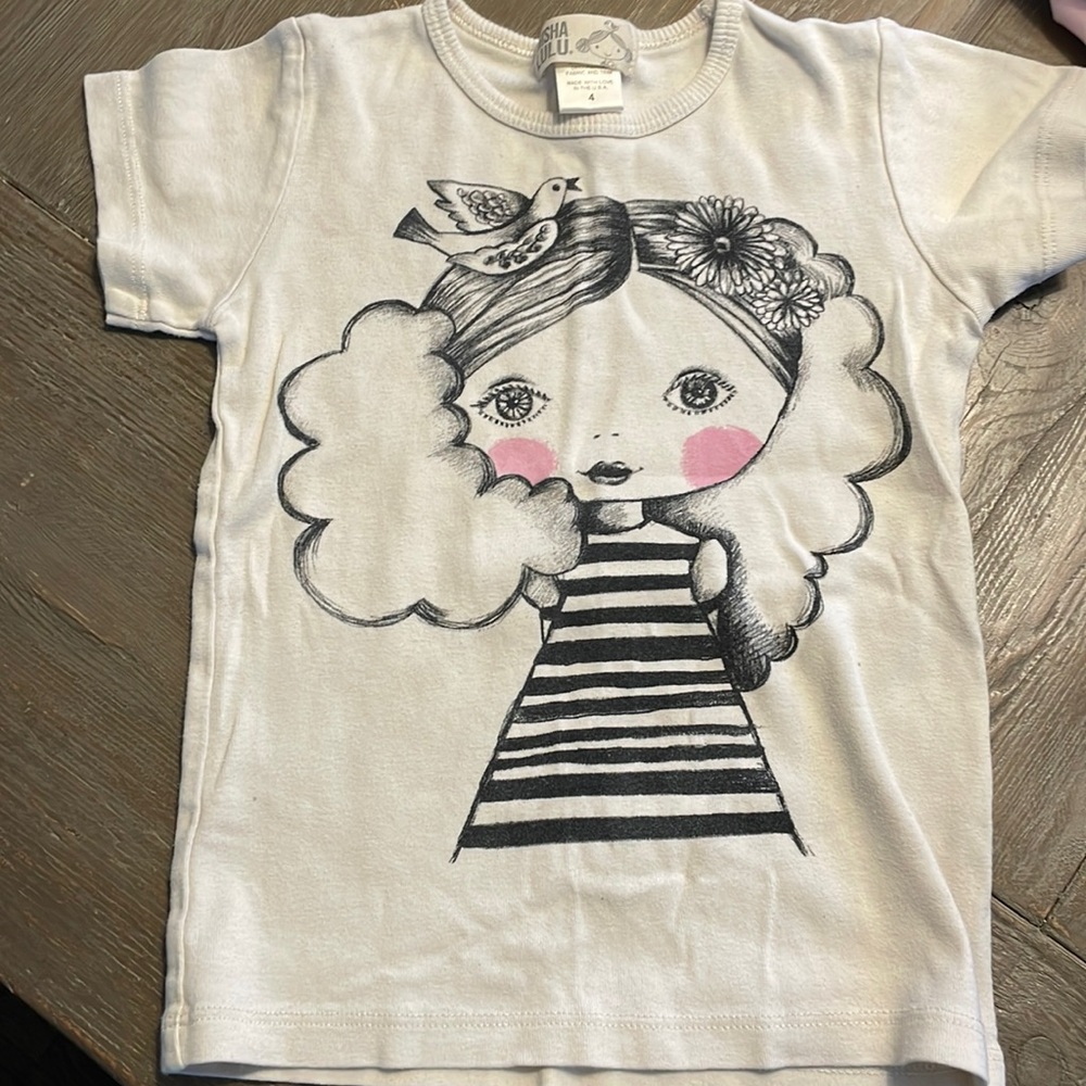 Misha LuLu size 4 short sleeve shirt